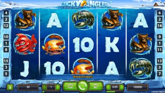 Lucky Angler: A Snowy Catch Slot