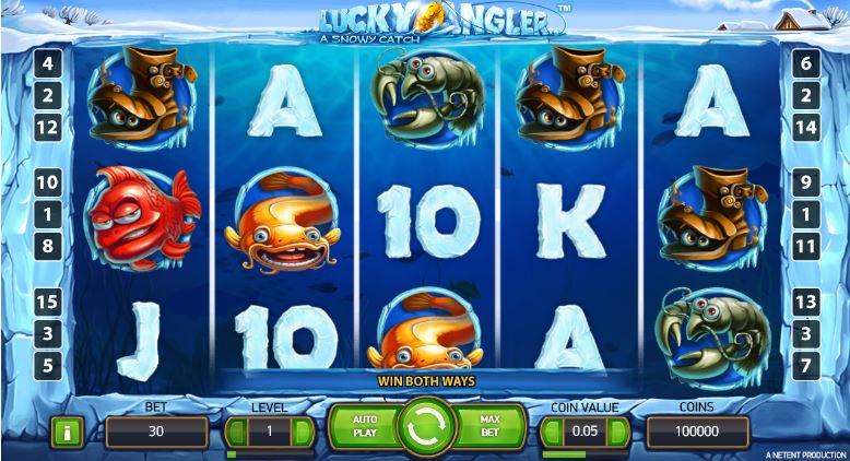 Lucky Angler: A Snowy Catch Slot